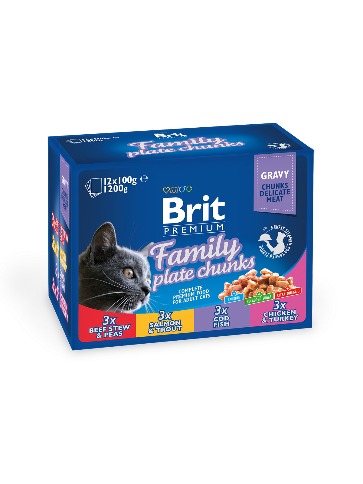 Brit Premium Brit Premium Cat Family Variety Plic(12 x 100g)