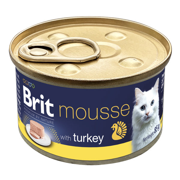 Brit Premium Cat Mousse cu Curcan 85 g