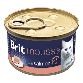 Brit Premium Cat Mousse cu Somon 85 g