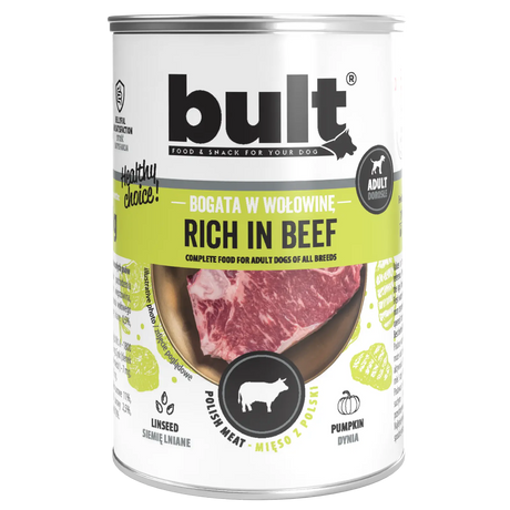 Bult Hrana Umeda cu Carne de Vita pentru Caini