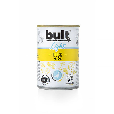 Bult Light Monoproteic Hrana Umeda cu Rata pentru Caini 400 Gr