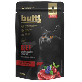 Bulti GF Superfood Pouch cu Vita, Afine si Merisoare pentru Pisici 100 Gr