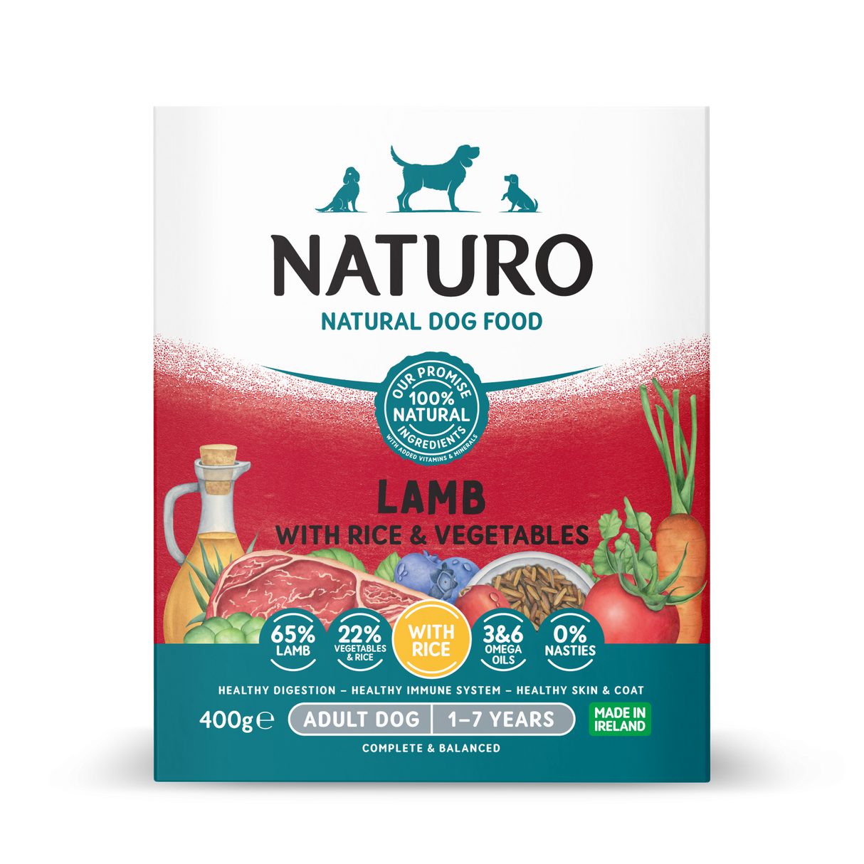 Naturo Caserola Naturo Adult cu Miel, Orez si Legume 400 gr - imagine 1