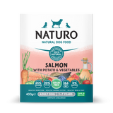 Naturo Caserola Naturo Adult Grain Free cu Carne de Somon, Cartofi si Legume 400g - imagine 1