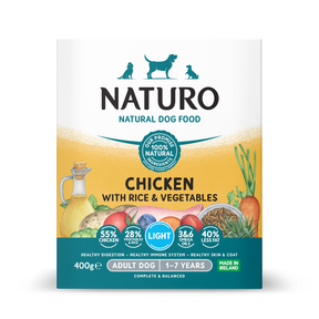 Naturo Caserola Naturo Adult Light cu Carne de Pui, Orez si Legume 400g - imagine 1