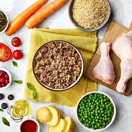 Naturo Caserola Naturo Puppy cu Carne de Pui, Orez si Legume 400g - imagine 2