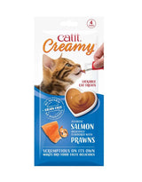 Catit Creamy Recompense Cremoase cu Somon si Creveti 4x10 Gr