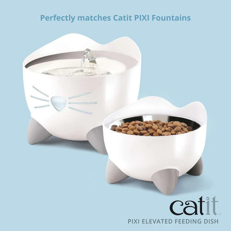 Catit Pixi Elevated Feeding Dish Bol Ergonomic pentru Pisici