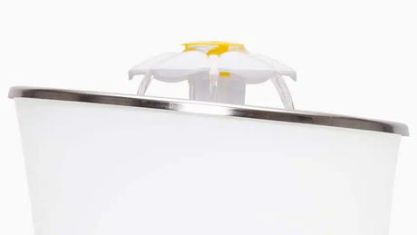 Catit Pixi Fantana Stainless Steel Flower cu Led pentru Pisici 3 L