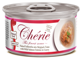 Cherie Cherie Adult Cat Grain Free Mix Fulgi de Ton cu Somon Salbatic in Sos - imagine 1