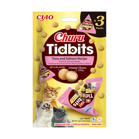 Inaba Churu Cat Tidbits Recompense pentru Pisici cu Ton si Somon 3 Buc - imagine 1