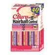 Churu Cat Varieties Hairball Recompense Cremoase cu Ton, Pui si Somon 40 Buc