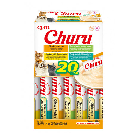 Inaba Churu Cat Varieties Recompense Cremoase cu Pui 20 buc - imagine 2