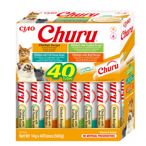 Inaba Churu Cat Varieties Recompense Cremoase cu Pui 40 buc - imagine 1