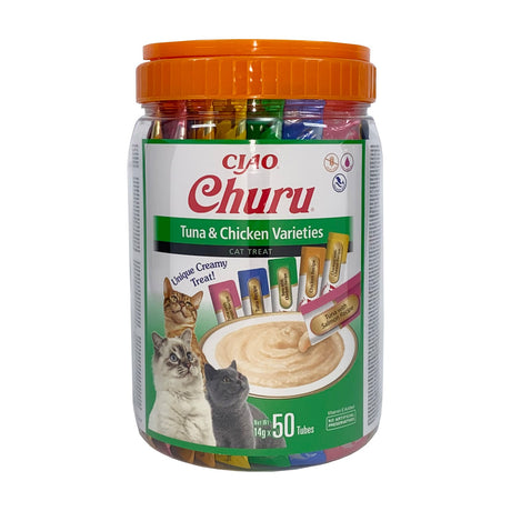Inaba Churu Cat Varieties Recompense Cremoase cu Ton si Pui 50 buc - imagine 2