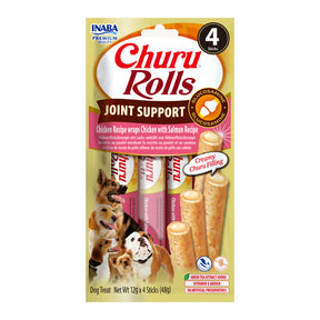 Churu Dog Rolls Joint Support Recompense cu Pui si Somon pentru Caini