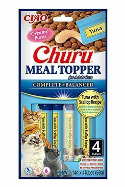 Inaba Churu Meal Topper Recompensa Cremoasa Reteta Ton si Scoici 4 buc - imagine 1