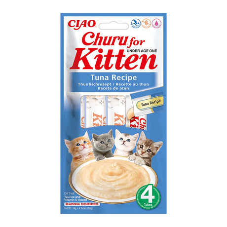 Inaba Churu Recompensa Cremoasa Kitten cu Ton - imagine 1
