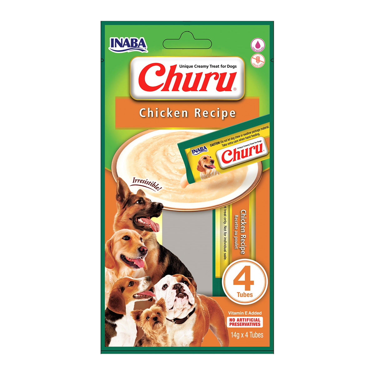 Inaba Churu Recompense Cremoase pentru caini cu Pui - imagine 1