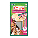 Inaba Churu Recompense Cremoase pentru Caini cu Pui si Somon - imagine 1