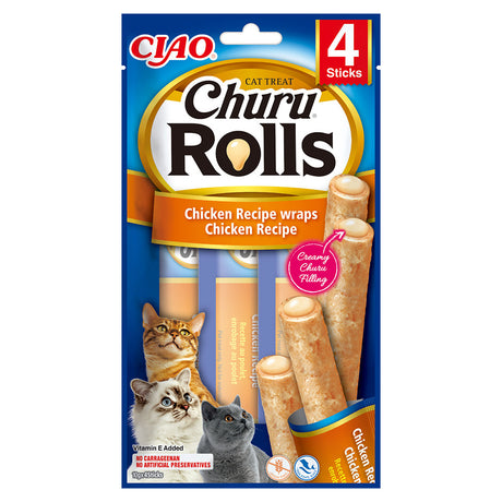 Inaba Churu Rolls Recompense pentru Pisici cu Pui - imagine 1