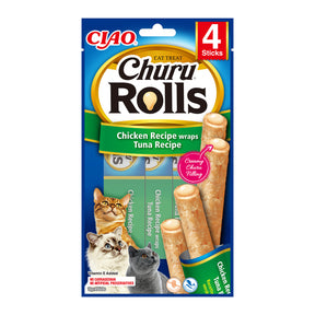 Inaba Churu Rolls Recompense pentru Pisici cu Pui si Ton - imagine 1