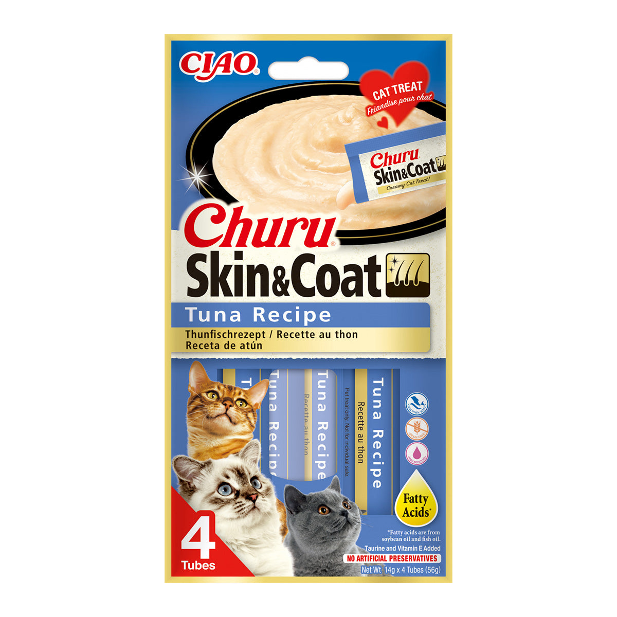 Inaba Churu Skin&Coat Recompensa cu Ton - imagine 1