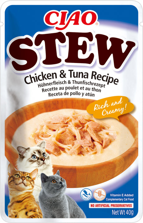 Ciao Stew pentru Pisici cu Pui si Ton