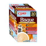 Inaba Ciao Churu Bisque Variety cu Pui, Pui si Vita, Ton si Somon 10 Buc - imagine 3