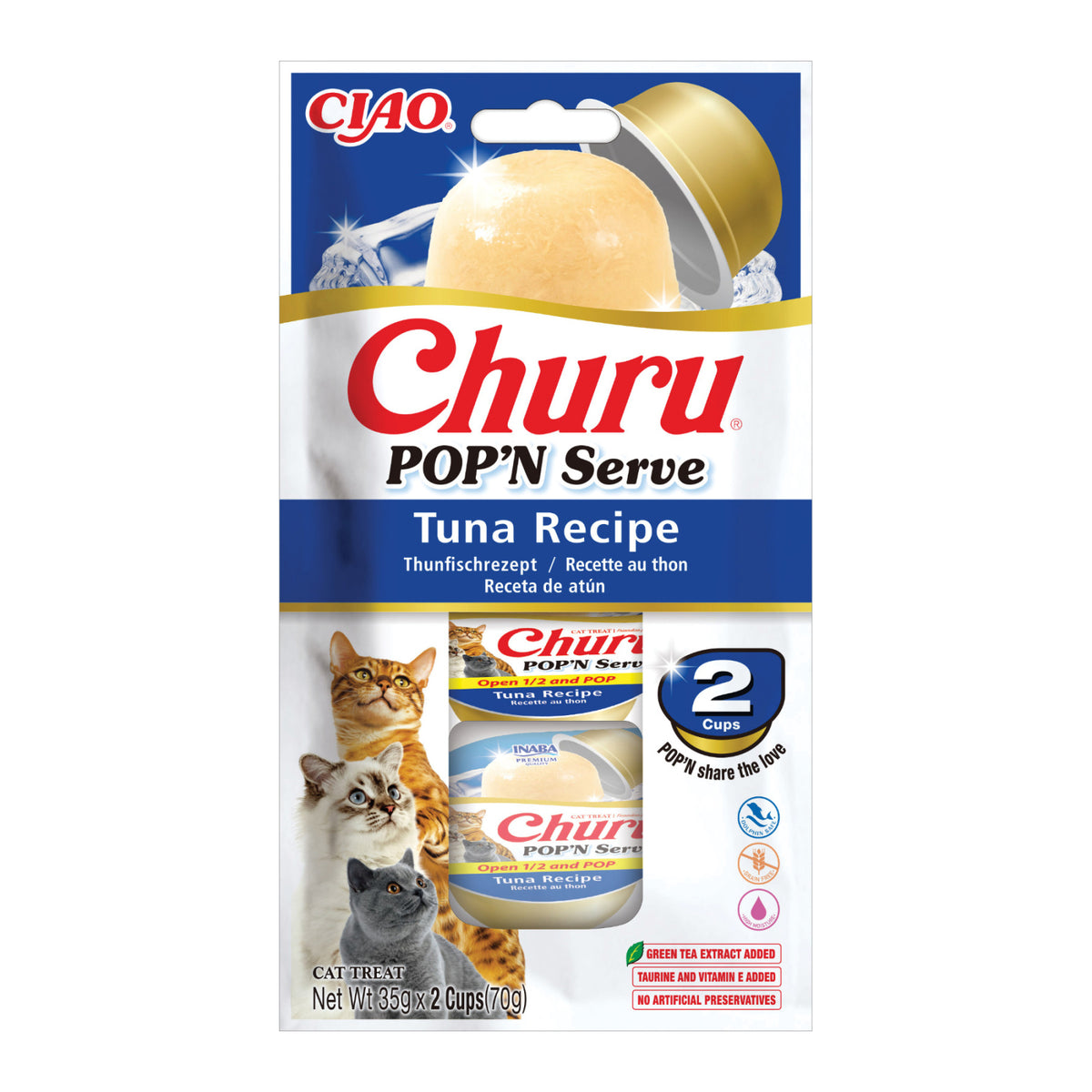 Ciao Churu Cat Pop'n Serve Reteta cu Ton