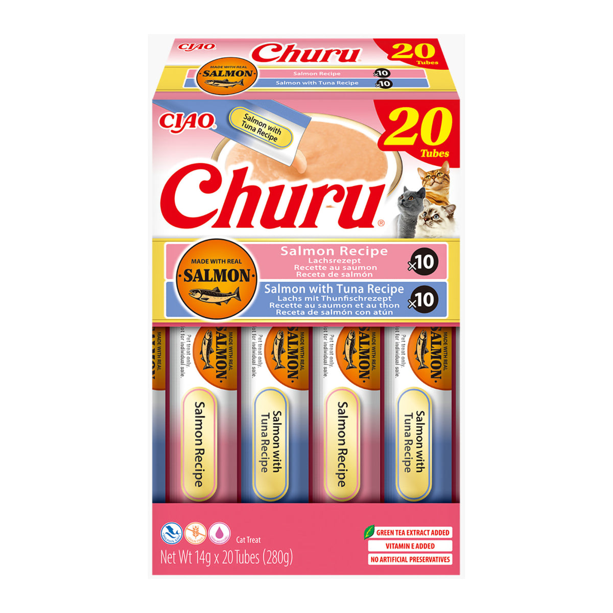 Ciao Churu Cat Variety cu Somon si Ton 20 Buc