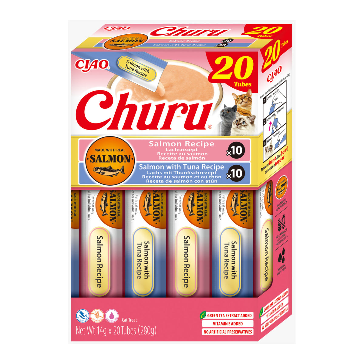 Ciao Churu Cat Variety cu Somon si Ton 20 Buc