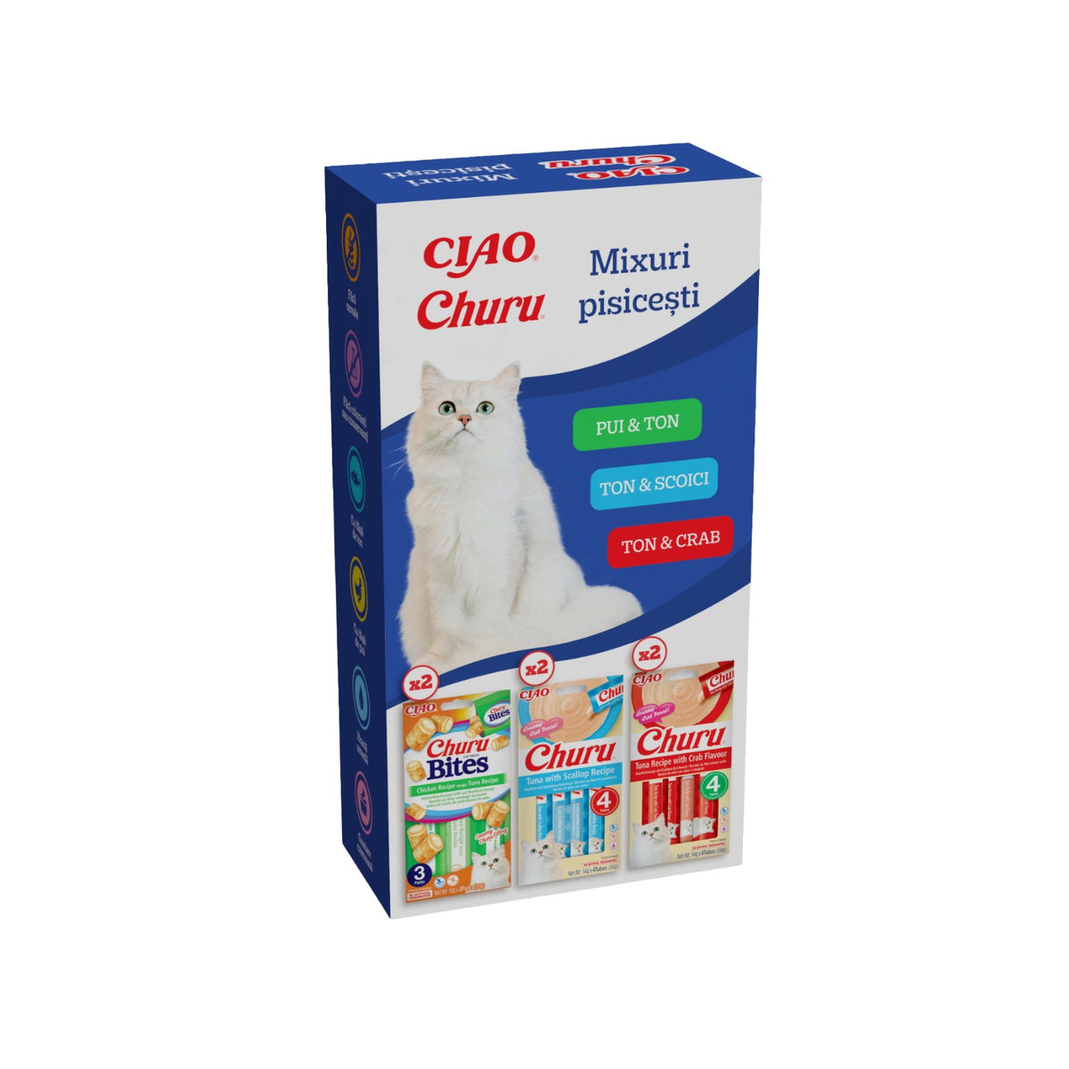 Ciao Churu Mixuri Pisicesti Churu Bites si Churu Creamy 6 Buc