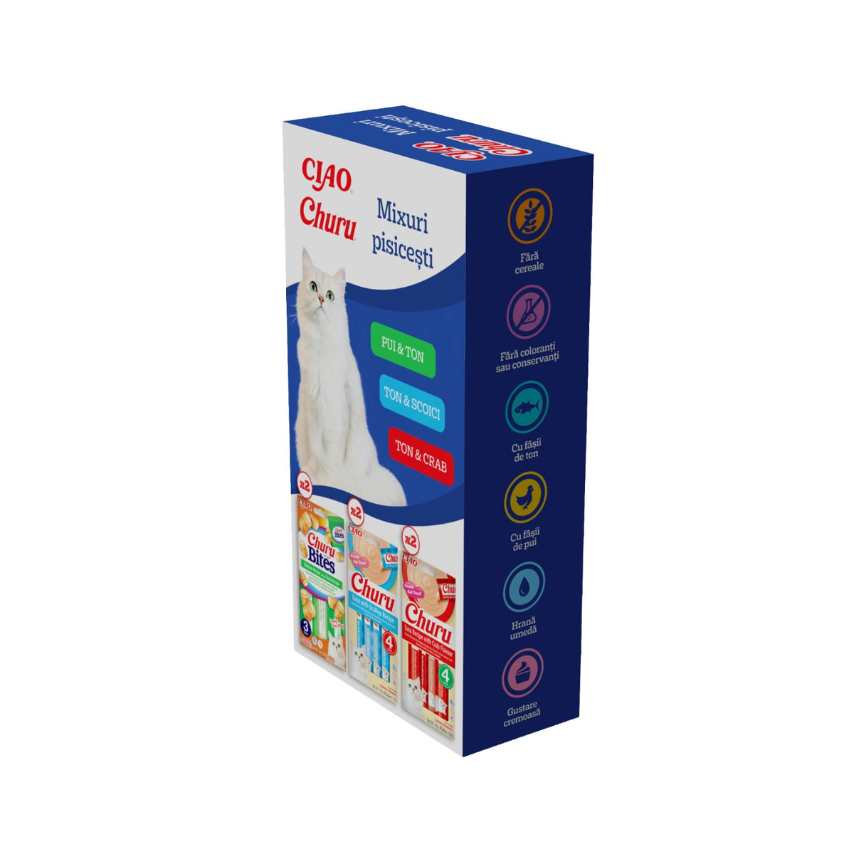 Ciao Churu Mixuri Pisicesti Churu Bites si Churu Creamy 6 Buc