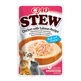 Inaba Ciao Churu Stew pentru Pisici cu Pui si Somon - imagine 1