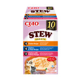 Inaba Ciao Churu Stew Variety cu Pui, Pui si Ton, Pui si Somon 10 Buc - imagine 1
