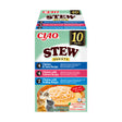 Inaba Ciao Churu Stew Variety cu Pui si Ton, Pui si Somon, Pui si Scoici 10 Buc - imagine 1
