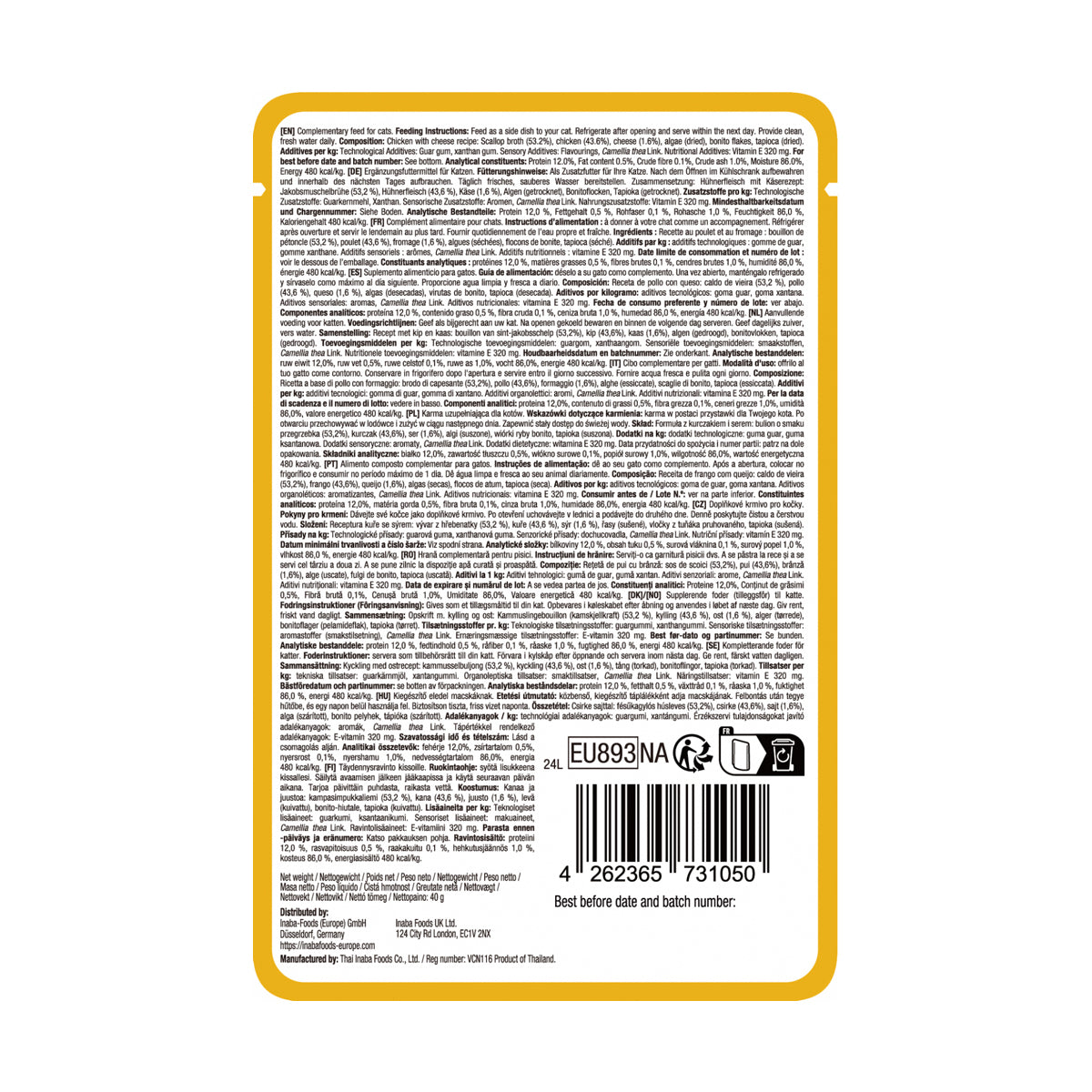 Inaba Ciao Dashi Delights Delicate Flakes Reteta cu Pui si Branza - imagine 2