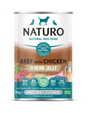 Naturo Conserva Naturo Adult cu Carne de Vita si Pui, Amestec de Legume si Fructe in Jeleu cu Ierburi Aromatice 390g - imagine 1