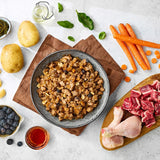 Naturo Conserva Naturo Adult cu Carne de Vita si Pui, Amestec de Legume si Fructe in Jeleu cu Ierburi Aromatice 390g - imagine 3