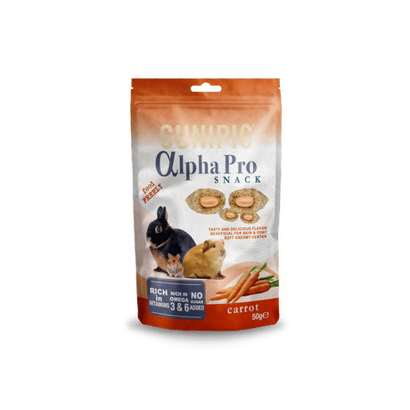 Cunipic Alpha Pro Snack cu Morcovi pentru Rozatoare 50 Gr