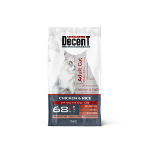 Decent DecenT Adult Cat Hairball Care cu Pui si Orez