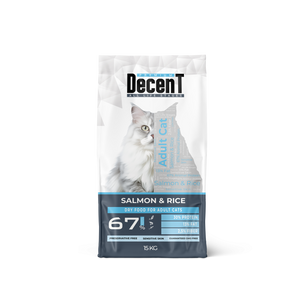 Decent DecenT Adult Cat Sensitive Skin cu Somon si Orez