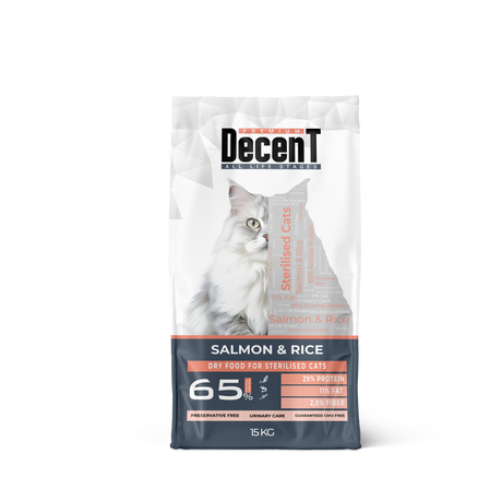 Decent DecenT Adult Cat Sterilised Urinary Care cu Somon si Orez