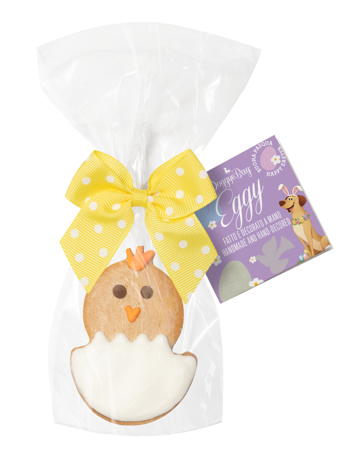 Doggyebag Biscuit Artizanal Eggy cu Glazura de Iaurt pentru Caini 25 Gr