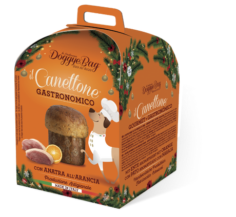 DoggyeBag Doggyebag Canettone Gastronomic cu Rata si Portocale 125 Gr - imagine 1