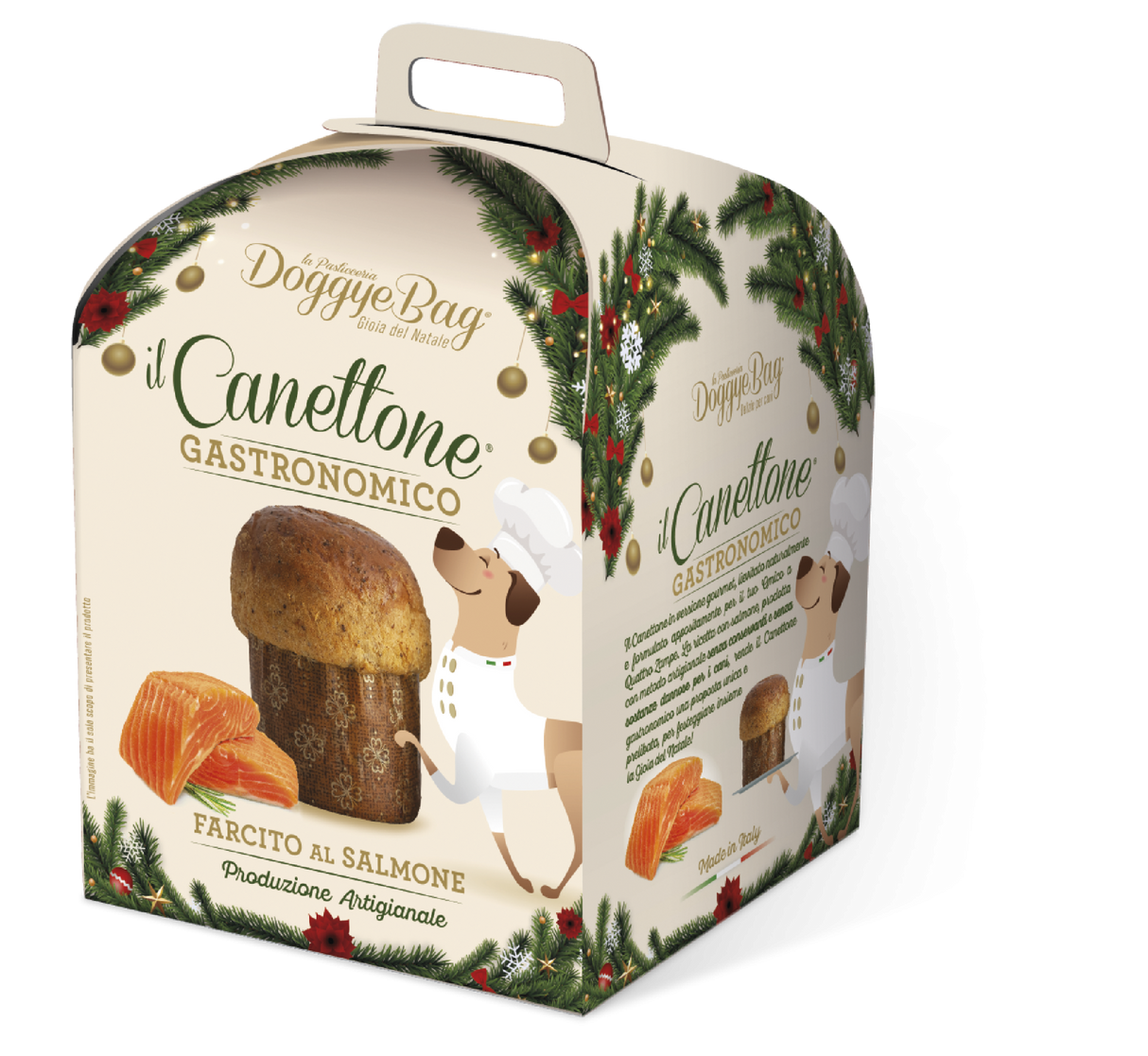 DoggyeBag Doggyebag Canettone Gastronomic cu Somon 125 Gr - imagine 1