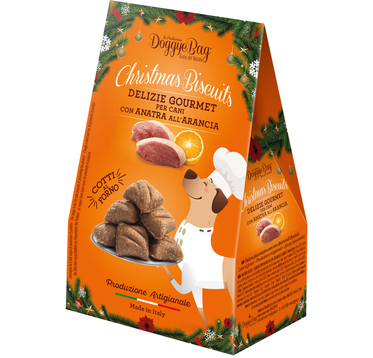 DoggyeBag Doggyebag Christmas Biscuits cu Rata si Portocala 180 g - imagine 1
