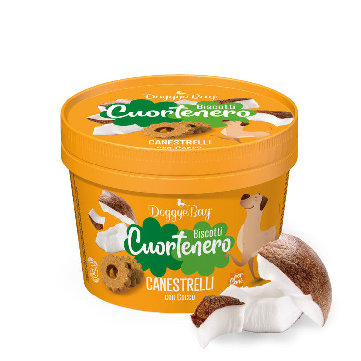 Doggyebag Cuortenero Canestrelli Biscuiti Artizanali cu Nuca de Cocos 150 Gr