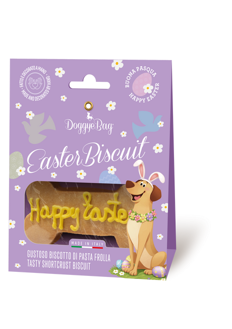 Doggyebag Happy Easter Biscuit Artizanal in Forma de Os pentru Caini 30 Gr